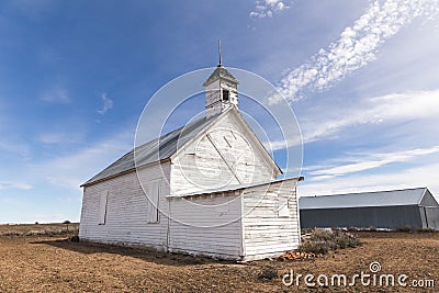 Old Idaho School House Stock Photo