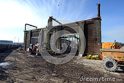 Old industrial building Editorial Stock Photo