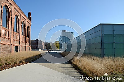 Old industrial buildings (Silesian Museum in Katowice, Poland) Stock Photo