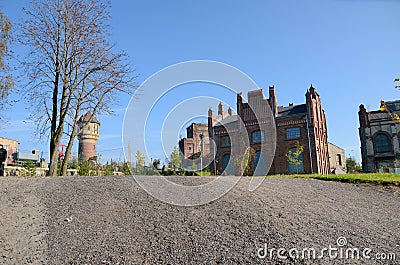 Old industrial buildings (Silesian Museum in Katowice, Poland) Stock Photo