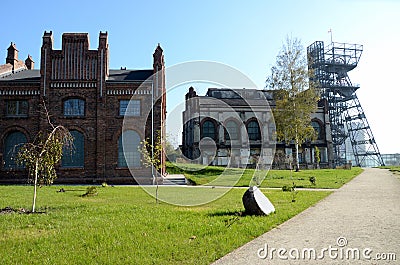 Old industrial buildings (Silesian Museum in Katowice, Poland) Stock Photo