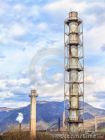 Old industrial chimney Stock Photo