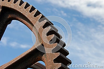 Old industrial gear Stock Photo