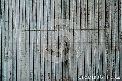 Old industrial warehouse locked gate Stock Photo