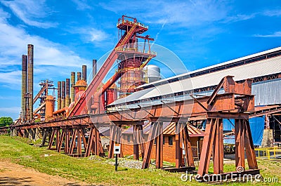 Old Iron Factory Stock Photo