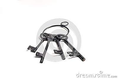 Old Iron keys Stock Photo