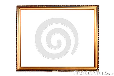 Old isolated painting frame Stock Photo