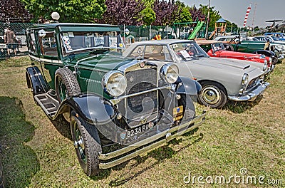 Old italian car Fiat 521 (1929) Editorial Stock Photo