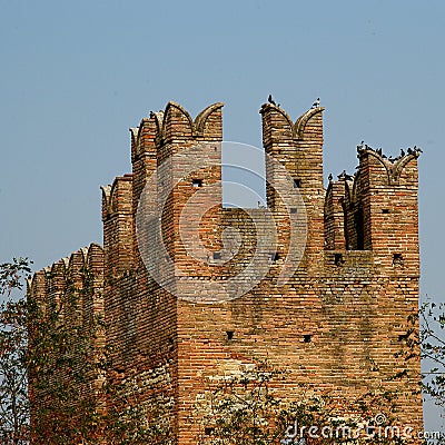 Old Italian castle Stock Photo