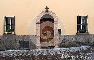 Old Italian door Stock Photo