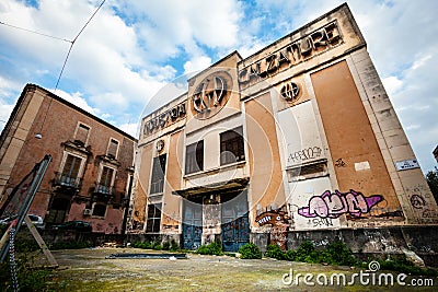 Old Italian footwear industry. Regression, corruption and failure Editorial Stock Photo