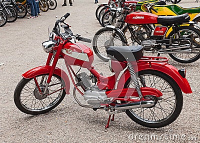 Old italian moped Editorial Stock Photo