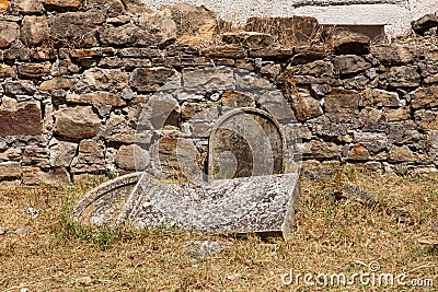 Old Italians Cemetery in Buje, Croatia Stock Photo