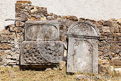 Old Italians Cemetery in Buje, Croatia Stock Photo