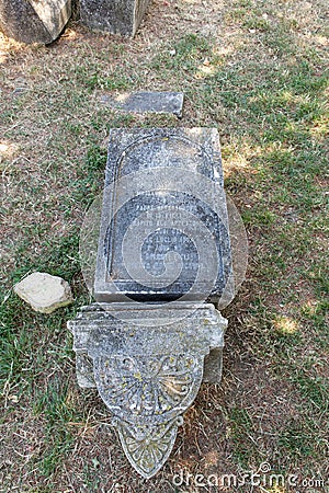 Old Italians Cemetery in Buje, Croatia Stock Photo