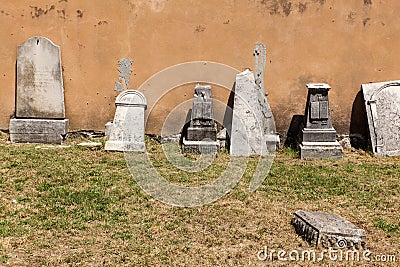 Old Italians Cemetery in Buje, Croatia Stock Photo