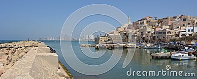 Old Jaffa city port in Tel Aviv Jaffa - Israel Editorial Stock Photo