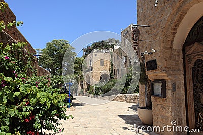 Old Jaffa Pedestrian Street - Tel Aviv, Israel Editorial Stock Photo