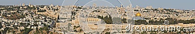 Old Jerusalem Panorama Stock Photo