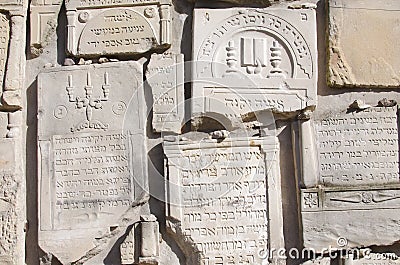 Old Jewish cemetery in Kazimierz Dolny, Poland Editorial Stock Photo