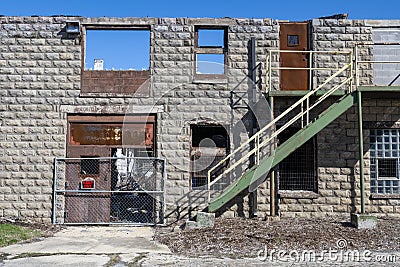 Joliet Prison, Jail, Illinois Travel Stock Photo