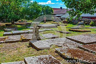 Old Kalla church at oland island in Sweden Stock Photo