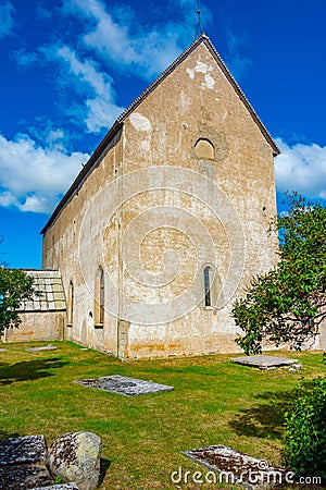 Old Kalla church at oland island in Sweden Stock Photo