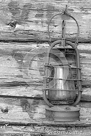 Old kerosene lamp Stock Photo