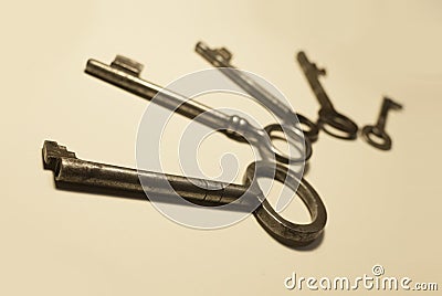 Old keys Stock Photo