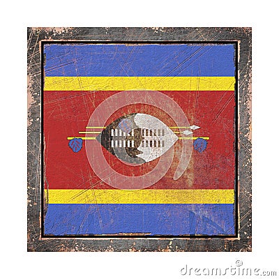 Old Kingdom of Swaziland flag Stock Photo