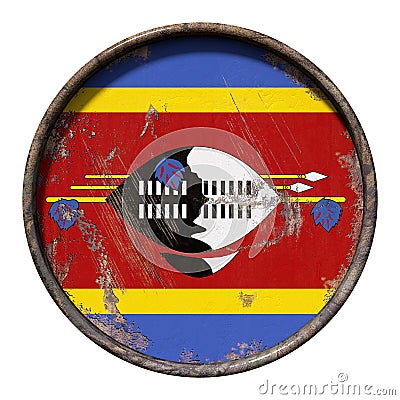 Old Kingdom of Swaziland flag Stock Photo