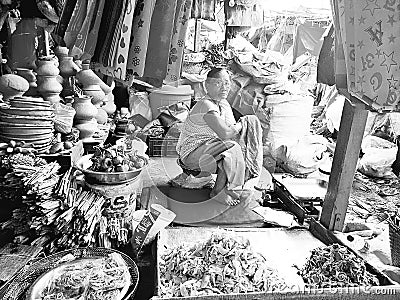IMA market at imphal manipur india Editorial Stock Photo