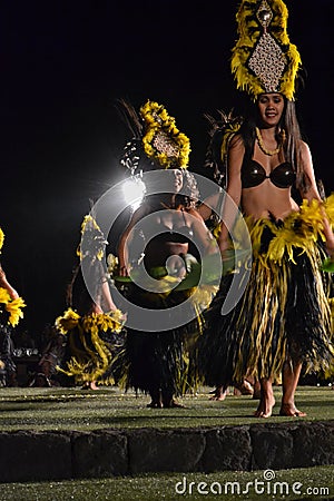 Old Lahaina Luau Editorial Stock Photo