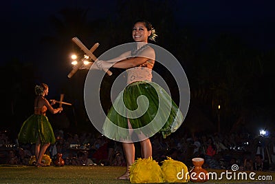 Old Lahaina Luau Editorial Stock Photo