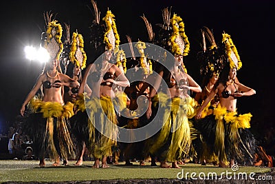 Old Lahaina Luau Editorial Stock Photo