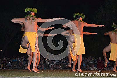 Old Lahaina Luau Editorial Stock Photo