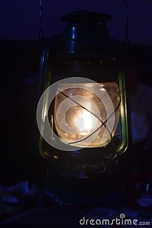 Old lantern night Stock Photo