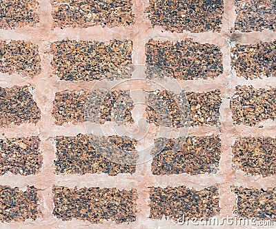 Old laterite wall. Stock Photo