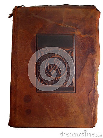 Old leather book cover Stock Photo