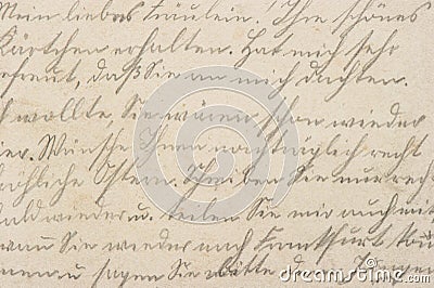 Old letter handwritten text paper texture background Stock Photo