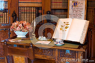 Old library Stock Photo