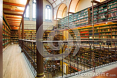 Old Library Stock Photo