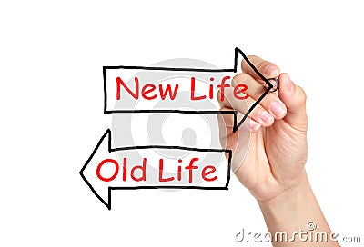 Old Life or New Life Stock Photo
