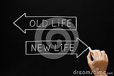 Old Life or New Life Stock Photo