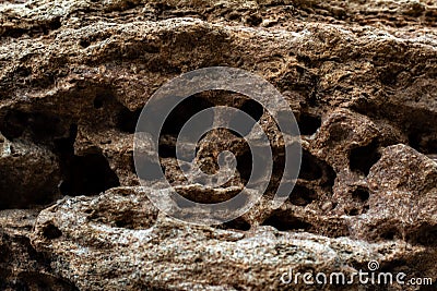Old limestone. Abstract background with stone texture Stock Photo