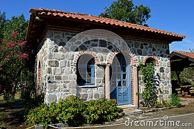 Old little stone house Stock Photo