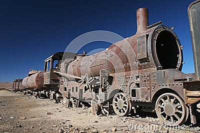 Old locomotive Stock Photo