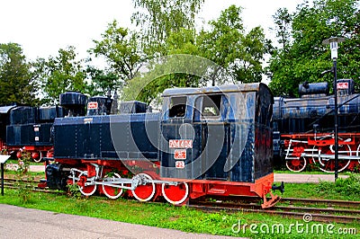 Old locomotive, made in Resita Editorial Stock Photo