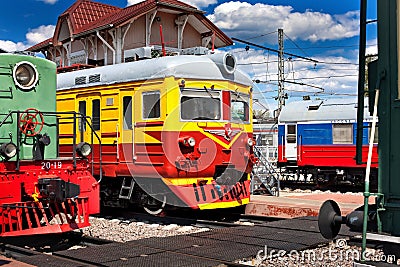 Old locomotives Stock Photo