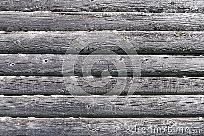 Old log wall texture Stock Photo